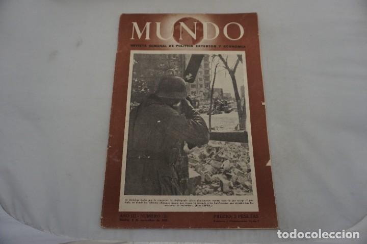 Coleccionismo de revistas y peri&oacute;dicos: MUNDO - REVISTA SEMANAL DE POLITICA EXTERIOR Y ECONOMIA - N&ordm; 131