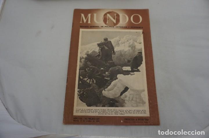 Coleccionismo de revistas y peri&oacute;dicos: MUNDO - REVISTA SEMANAL DE POLITICA EXTERIOR Y ECONOMIA - N&ordm; 127