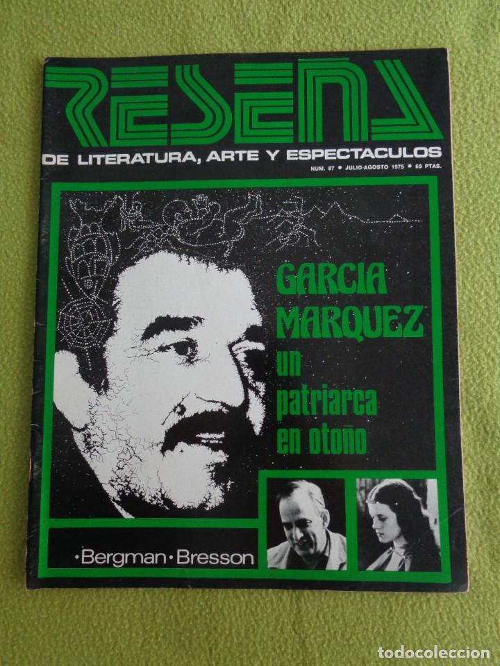 Coleccionismo de revistas y peri&oacute;dicos: GABRIEL GARCIA MARQUEZ -NARRATIVA-CINE-ARTE-POESIA-TELEVISION-MUSICA ... EN REVISTA RESE&Ntilde;A 1975