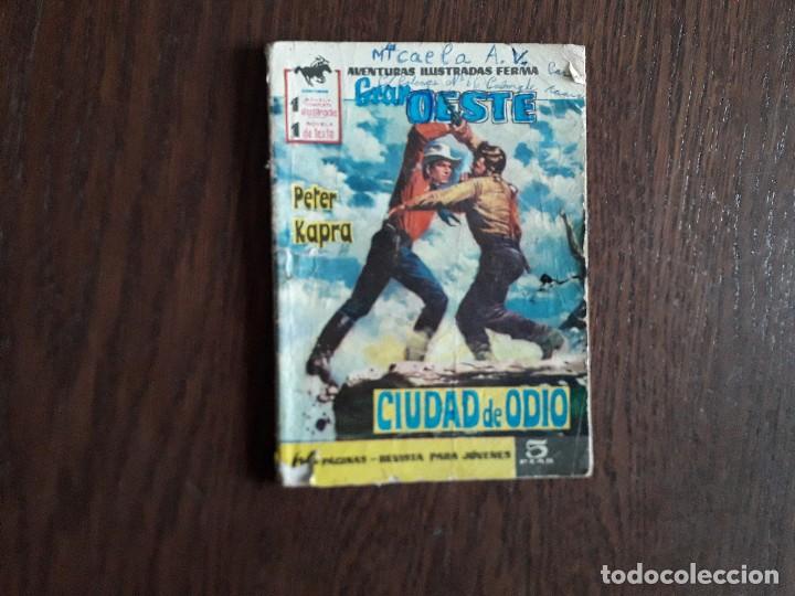 Coleccionismo de Revistas y Peri&oacute;dicos: revista, novela ilustrada, ciudad de odio, editorial Ferma, a&ntilde;o 1962