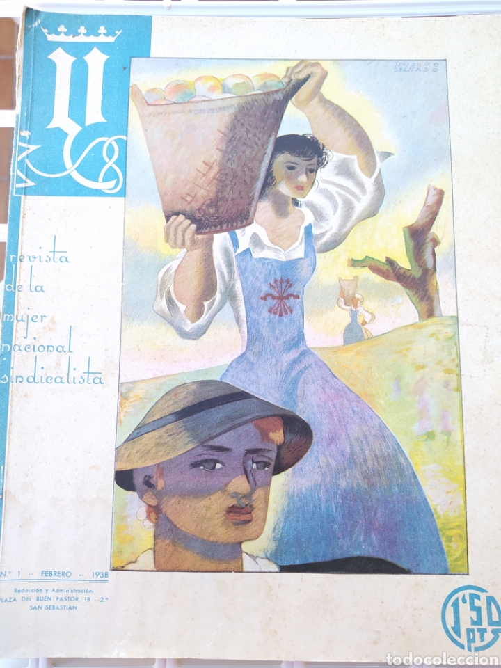 Coleccionismo de revistas y peri&oacute;dicos: N 1 FEBRERO DE 1938. REVISTA DE LA MUJER NACIONAL SINDICALISTA