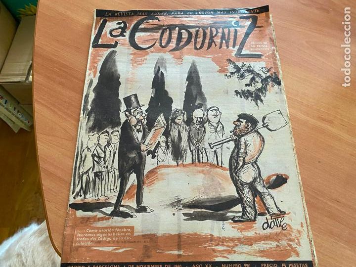 Coleccionismo de Revistas y Peri&oacute;dicos: CODORNIZ N&ordm; 990 6 NOVIEMBRE 1960. PORTADA DALILE (COD1)