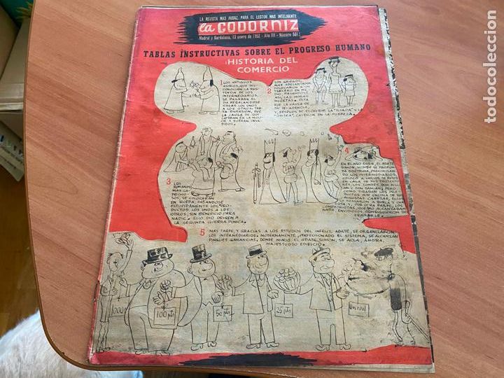 Coleccionismo de Revistas y Peri&oacute;dicos: CODORNIZ N&ordm; 531 13 ENERO 1952 HISTORIA COMERCIO (COD1)
