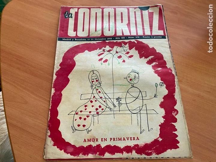 Coleccionismo de Revistas y Peri&oacute;dicos: CODORNIZ N&ordm; 578 14 DICIEMBRE 1952 AMOR EN PRIMAVERA (COD1)
