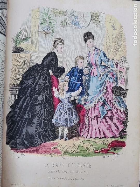 Sammeln von Zeitschriften und Zeitungen: 1874 REVISTA LA MODE ILLUSTREE . 50 GRABADOS DE MODA ANO COMPLETO 416 PAGINAS RARO