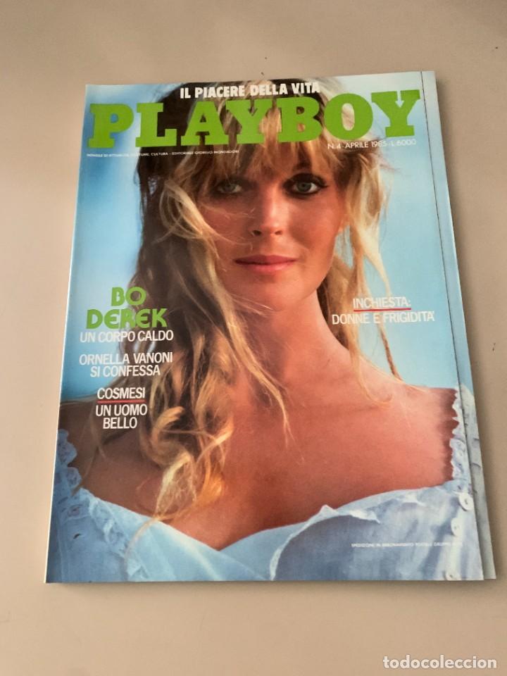 Coleccionismo de Revistas y Peri&oacute;dicos: PLAYBOY N.4 APRILE 1985 POSTER CINDY BROOKS BO DEREK JUDY HAMILTON ELEONORA GIORGI TATTILO EDIZIONI