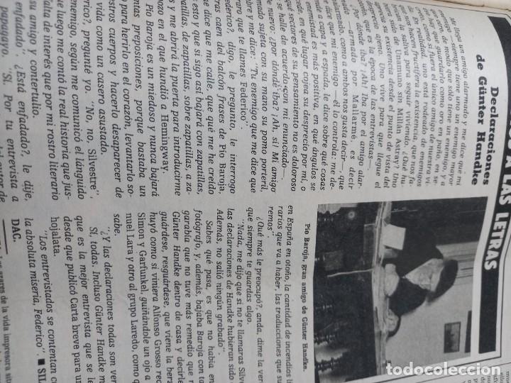 Coleccionismo de revistas y peri&oacute;dicos: DECLARACIONES DE G&Uuml;NTER HANDKE SOBRE PIO BAROJA. RECORTE TRIUNFO SEPTIEMBRE 1979