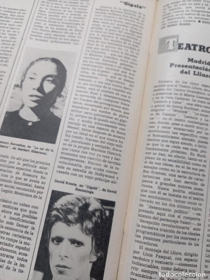 Coleccionismo de revistas y peri&oacute;dicos: DAVID BOWIE EN LA PELICULOA &acute;GIGOLO&acute;. RECORTE TRIUNFO OCTUBRE 1979