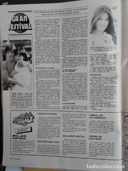 Coleccionismo de Revistas y Peri&oacute;dicos: EUROVISION LUCIA STEPHEN FISCHER SALLY ANN TRIPLETT