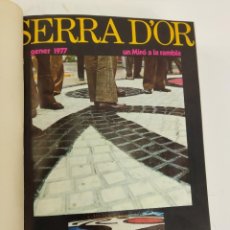 Coleccionismo de Revistas y Periódicos: L-6182 REVISTA SERRA D'OR. AÑO 1977. COLECCIÓN ANUAL ENCUADERNADA
