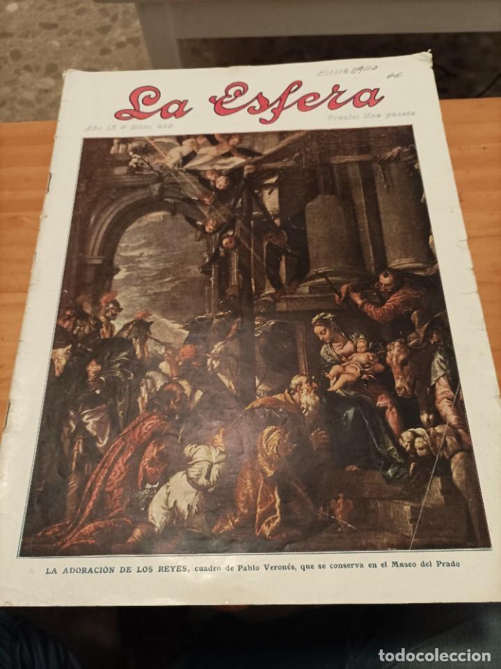 Collectionnisme de Revues et Journaux: REVISTA LA ESFERA.A&Ntilde;O IX, NUM.468, 23 DICIEMBRE 1922.