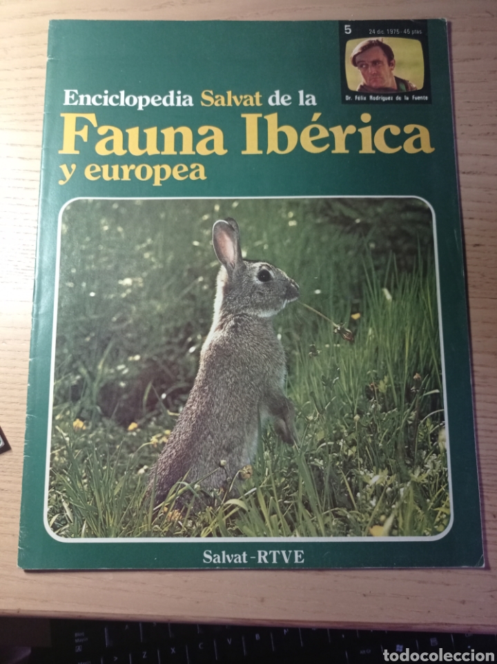 Coleccionismo de revistas y peri&oacute;dicos: ENCICLOPEDIA SALVAT DE LA FAUNA IB&Eacute;RICA Y EUROPEA RODR&Iacute;GUEZ DE LA FUENTE RTVE 1975 FASC&Iacute;CULO N 5