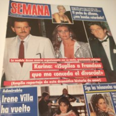 Coleccionismo de Revistas y Periódicos: SEMANA 1992 HOMBRES G MECANO THALÍA CHER IRENE VILLA. Lote 307536538