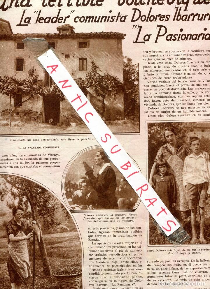 Coleccionismo de Revistas y Peri&oacute;dicos: REVISTA 1931 LA PASIONARIA SAN JULIAN DE MUSQUES HUELGA REPARTIDOR DE PAN EN GRANADA TORRES BERMEJAS
