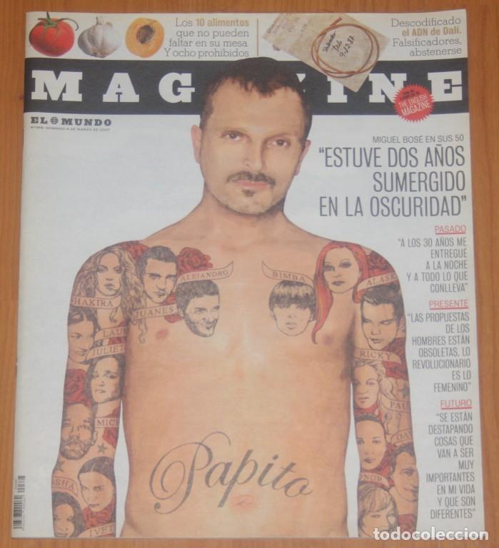 Coleccionismo de Revistas y Peri&oacute;dicos: MAGAZINE EL MUNDO #388 2007 Miguel Bos&eacute; Salvador Dal&iacute; spain magazine revista