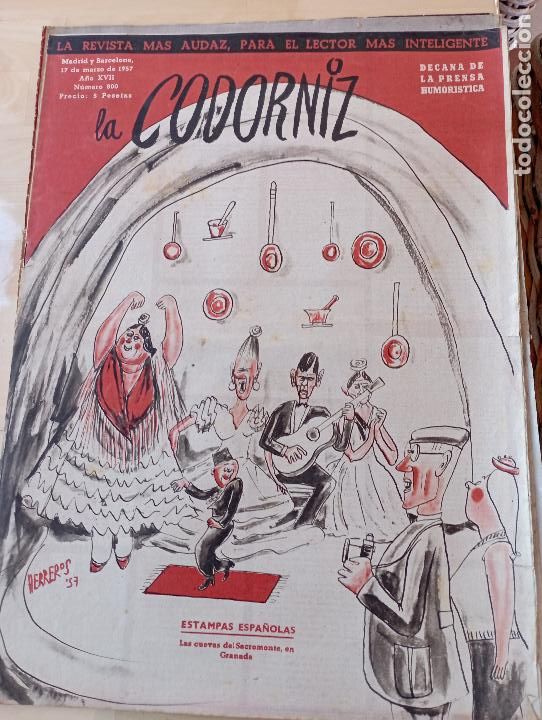 Coleccionismo de Revistas y Peri&oacute;dicos: La Codorniz num 800- 17 MARZO 1957 a&ntilde;o XVII