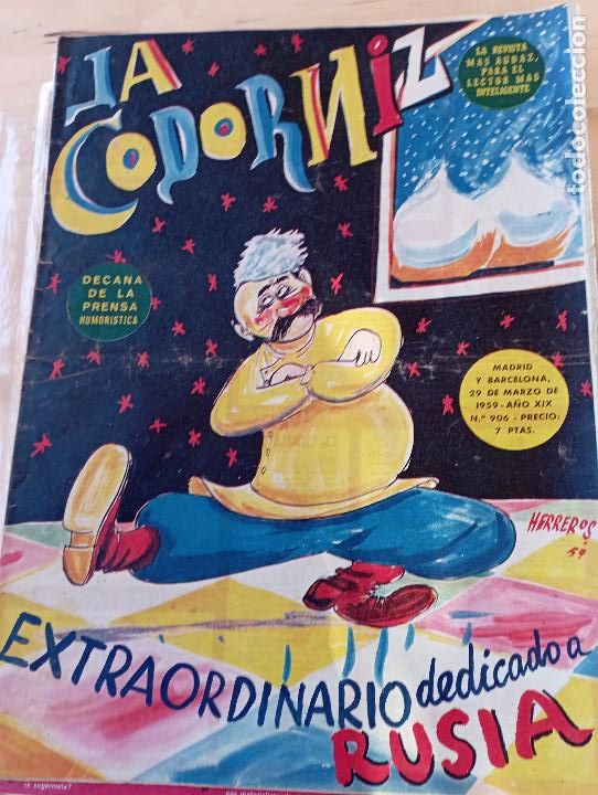 Coleccionismo de Revistas y Peri&oacute;dicos: La Codorniz num 906- 29 MARZO 1959 a&ntilde;o XIX