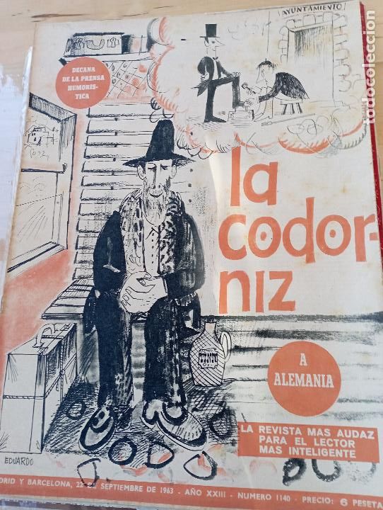 Coleccionismo de Revistas y Peri&oacute;dicos: La Codorniz num 1140- 22 SEPTIEMBRE -1963 a&ntilde;o XXIII
