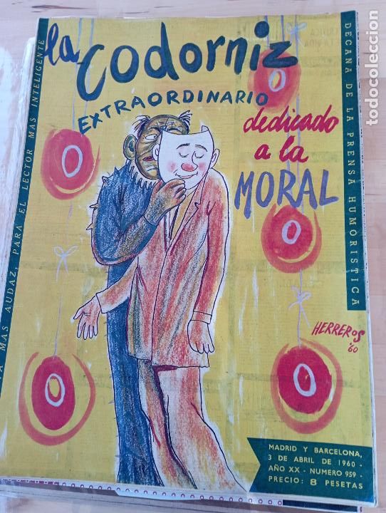 Coleccionismo de Revistas y Peri&oacute;dicos: La Codorniz num 959- 3 ABRIL -1960 a&ntilde;o XX