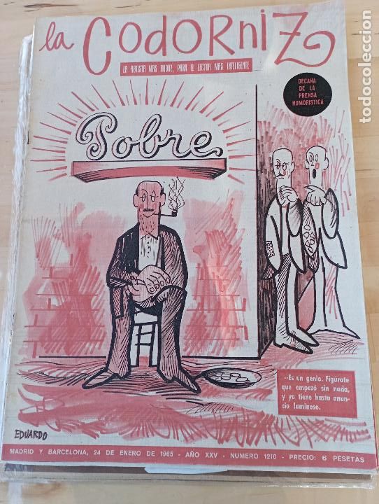 Coleccionismo de Revistas y Peri&oacute;dicos: La Codorniz num 1210- 24 ENERO -1965 a&ntilde;o XXIV