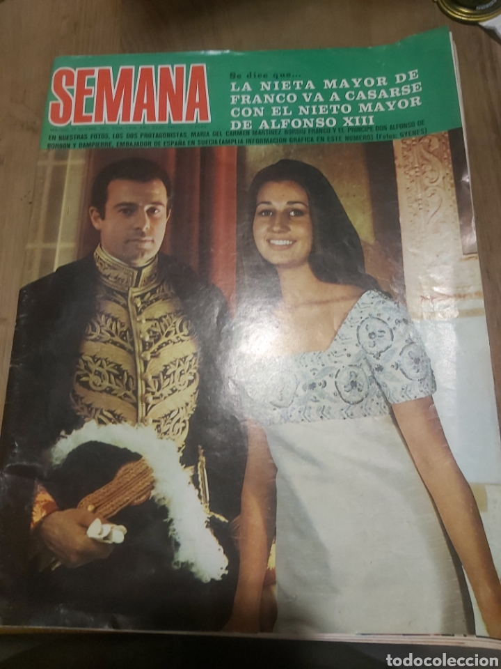 Coleccionismo de Revistas y Peri&oacute;dicos: SEMANA A&Ntilde;O 1971 N&Uacute;MERO 1658 NIETA FRANCO/ BODA NIETO NIETO ALFONSO XIII/MIS 1971 GEORGINA RIZK /