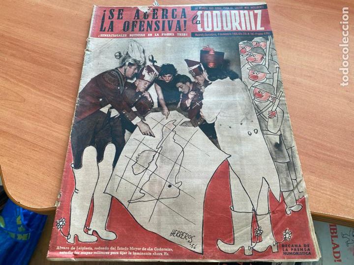 Coleccionismo de Revistas y Peri&oacute;dicos: LA CODORNIZ N&ordm; 781 PORTADA HERREROS. 4 NOVIEMBRE 1956 (COD2)