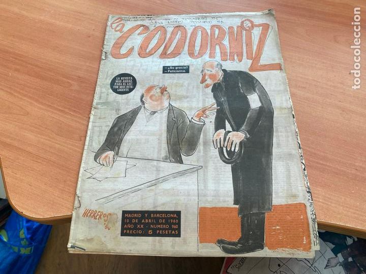 Coleccionismo de Revistas y Peri&oacute;dicos: LA CODORNIZ N&ordm; 960 PORTADA HERREROS. 10 ABRIL 1960 (COD2)