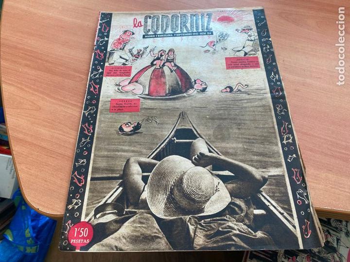 Coleccionismo de Revistas y Peri&oacute;dicos: LA CODORNIZ N&ordm; 214 PORTADA HERREROS. 9 SEPTIEMBRE 1945 (COD2)