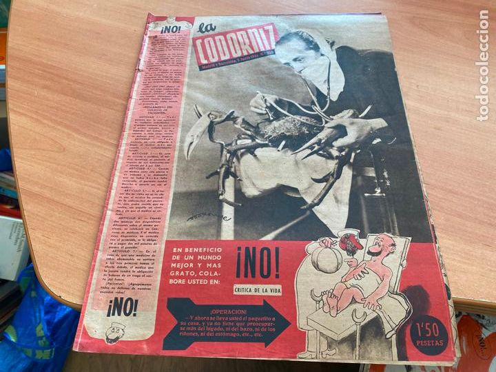 Coleccionismo de Revistas y Peri&oacute;dicos: LA CODORNIZ N&ordm; 250 PORTADA HERREROS. 2 JUNIO 1946 (COD2)