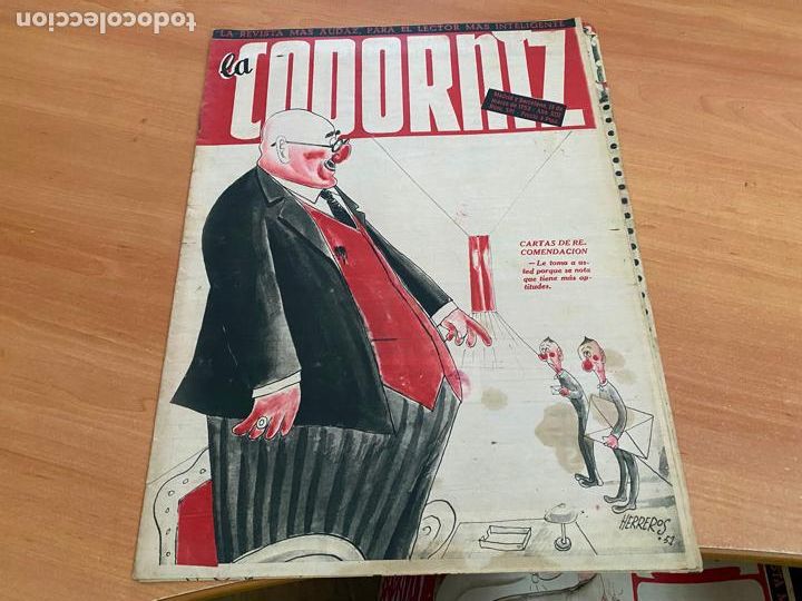 Coleccionismo de Revistas y Peri&oacute;dicos: LA CODORNIZ N&ordm; 591 PORTADA HERREROS. 15 MARZO 1953 (COD2)
