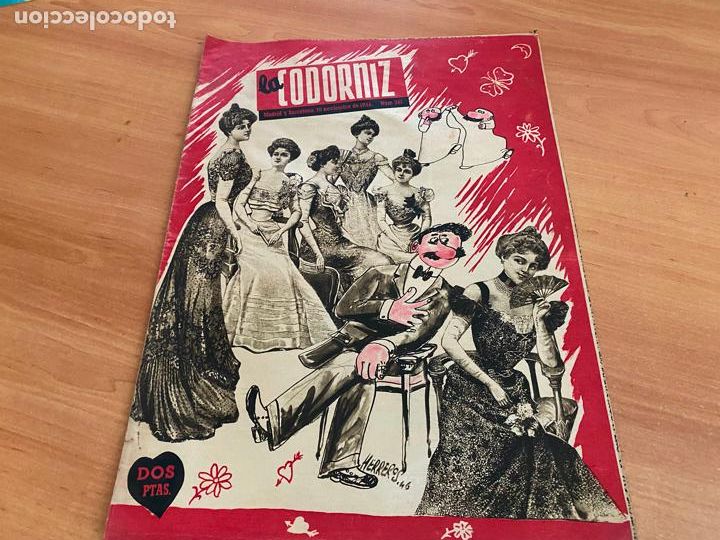 Coleccionismo de Revistas y Peri&oacute;dicos: LA CODORNIZ N&ordm; 261 PORTADA HERREROS. 10 NOVIEMBRE 1946 (COD2)