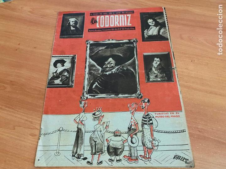 Coleccionismo de Revistas y Peri&oacute;dicos: LA CODORNIZ N&ordm; 527 PORTADA HERREROS. 16 DICIEMBRE 1951 (COD2)