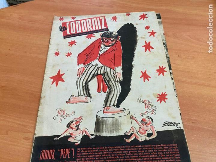 Coleccionismo de Revistas y Peri&oacute;dicos: LA CODORNIZ N&ordm; 472 PORTADA HERREROS. 26 NOVIEMBRE 1950 (COD2)