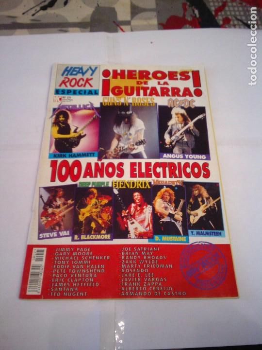 Coleccionismo de revistas y peri&oacute;dicos: HEAVY ROCK - ESPECIAL NUMERO 25 - HEROES DE LA GUITARRA - GORBAUD - cj 167