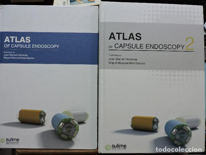 Collezionismo di Riviste e Giornali: Atlas of capsule endoscopy 1 and 2. HERRER&Iacute;AS, Juan Manuel. MASCARENHAS-SARAIVA. 2007