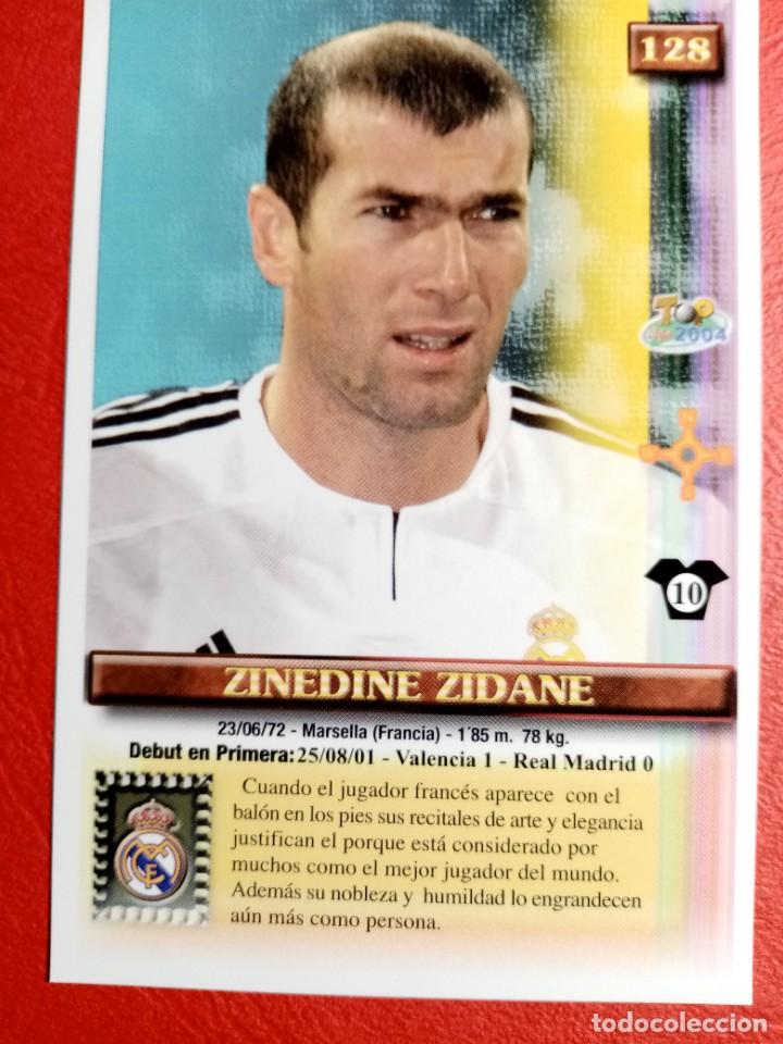Coleccionismo de Revistas y Peri&oacute;dicos: N&ordm; 128 ZINEDINE ZIDANE, REAL MADRID CF, MEGACARD,TOP LIGA 2004, MUNDICROMO