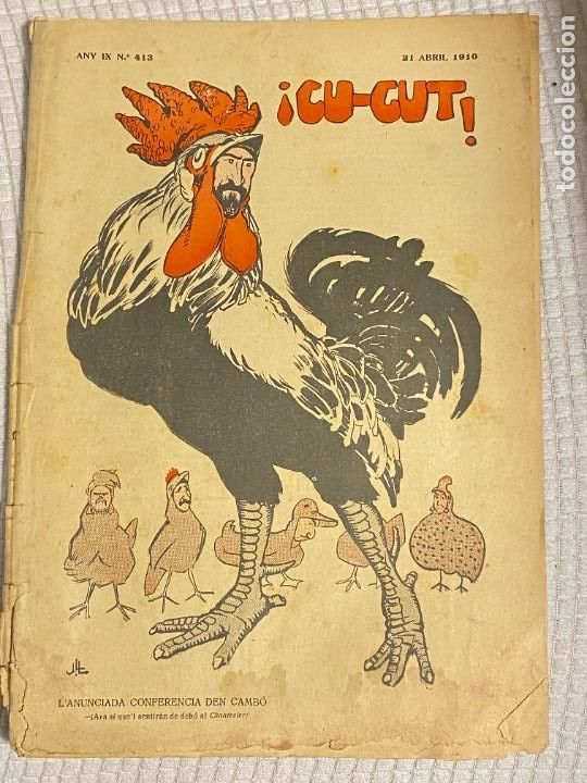 Coleccionismo de revistas y peri&oacute;dicos: CU-CUT ANY IX N&ordm; 413 21 D'ABRIL 1910