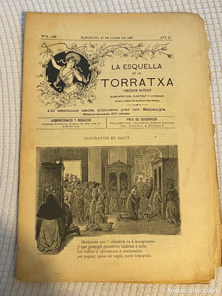 Collection Magazines and Newspapers: LA ESQUELLA DE LA TORRATXA NUM 1046 JANER 1899 DIBUIX PAHISA. FOTOS CASA DE LACTANCIA Y CUNA