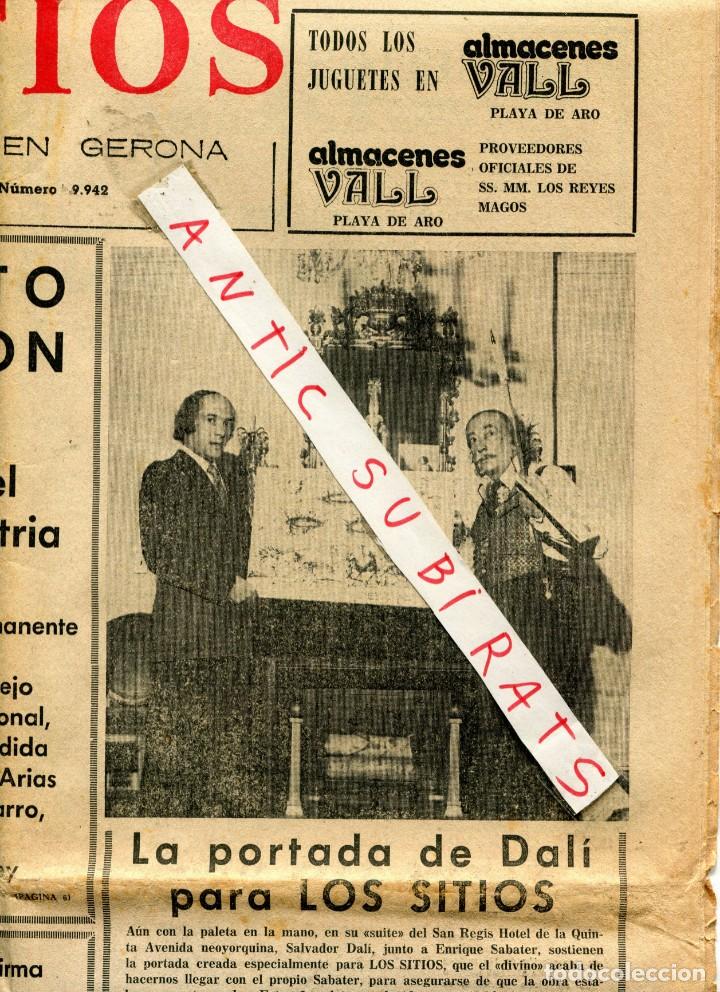 Coleccionismo de Revistas y Peri&oacute;dicos: PERIODICO A&Ntilde;O 1975 SALVADOR DALI EN PORTADA CRUZ ROJA PASTORETS DE PALAFRUGELL JOSEP PUIG