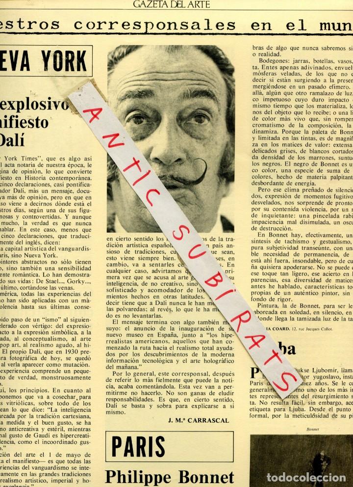 Collection Magazines and Newspapers: REVISTA A&Ntilde;O 1974 MANIFIESTO DE SALVADOR DALI EN NUEVA YORK JOSE MARQUEZ PICASSO PICASSOS EN ESPA&Ntilde;A