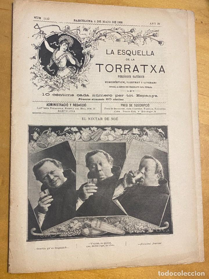 Collection Magazines and Newspapers: LA ESQUELLA DE LA TORRATXA NUM 1112 MAIG 1900 FOTOS OBRES CARRER DELS ANGELS