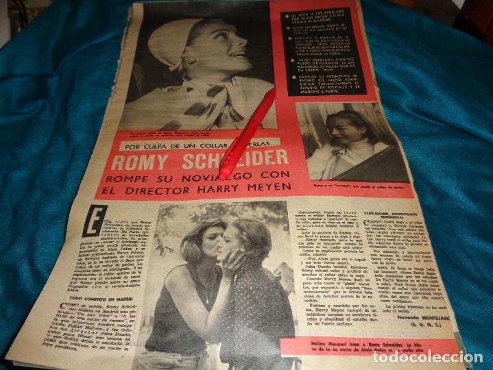 Coleccionismo de Revistas y Peri&oacute;dicos: RECORTE : ROMY SCHNEIDER, ROMPE CON HARRY MEYEN. DIGAME, NVMBRE 1965 (#)