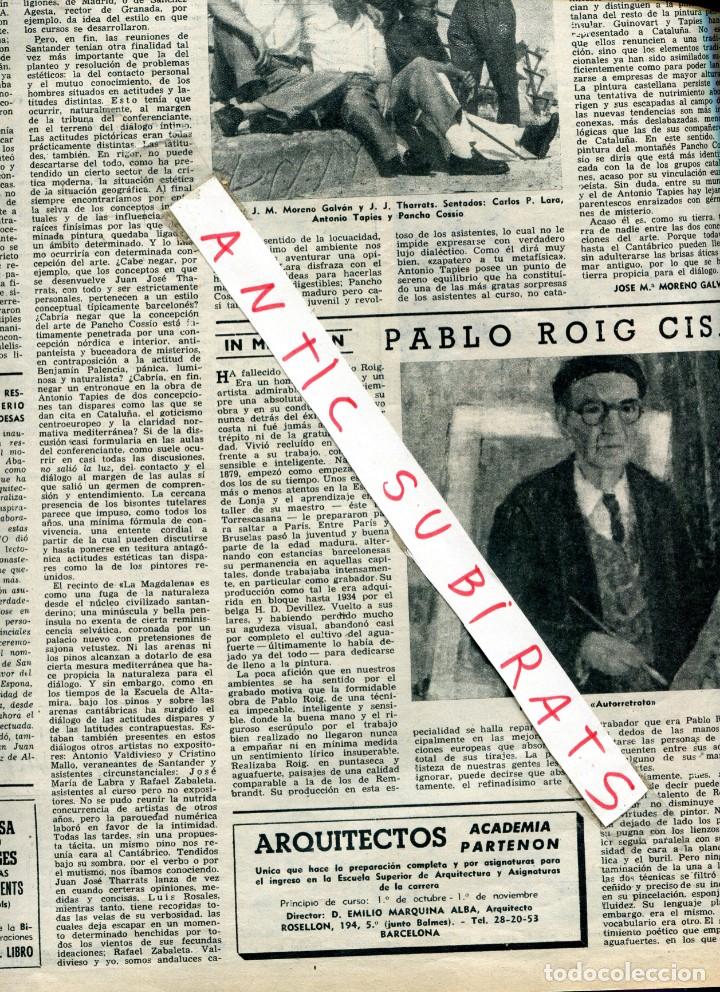 Coleccionismo de Revistas y Peri&oacute;dicos: REVISTA A&Ntilde;O 1955 PABLO ROIG CISA ANTONIO COSTA CAMPEON DE CICLISMO TRAS MOTOS GUILLERMO TIMONER