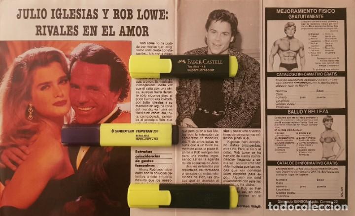 Coleccionismo de Revistas y Peri&oacute;dicos: Reportaje de Julio Iglesias / Rob Lowe 20.05.89