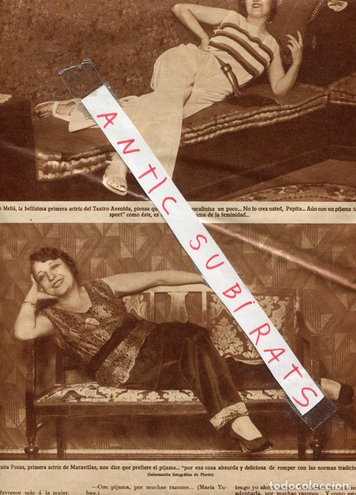 Colecionismo de Revistas e Jornais: REVISTA A&Ntilde;O 1930 CARMEN RUIZ MORAGAS MILAGRITOS LEAL MARIA TUBAU PEPITA MELIA BLANQUITA POZAS TEATRO