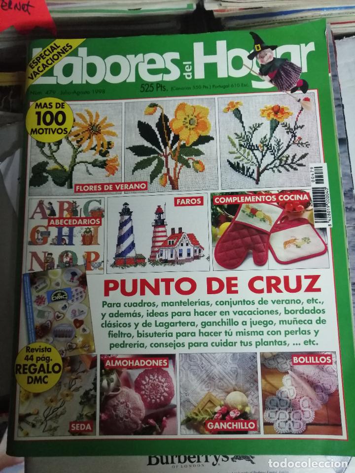 Coleccionismo de Revistas y Peri&oacute;dicos: LABORES DEL HOGAR N. 479. PUNTO DE CRUZ, GANCHILLO, BOLILLOS, BORDADOS, MU&Ntilde;ECA DE FIELTRO, FAROS