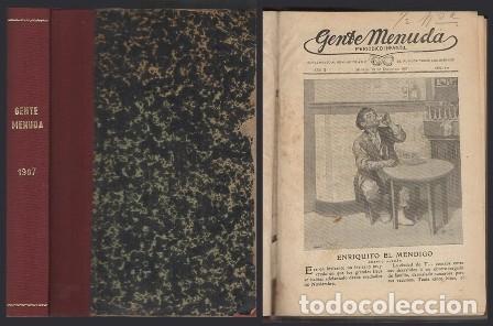 Collection Magazines and Newspapers: PERIODICO INFANTIL GENTE MENUDA A&Ntilde;O II 1907 DEL N&ordm; 1 AL 49 A&Ntilde;O COMPLETO - A-REV-2088