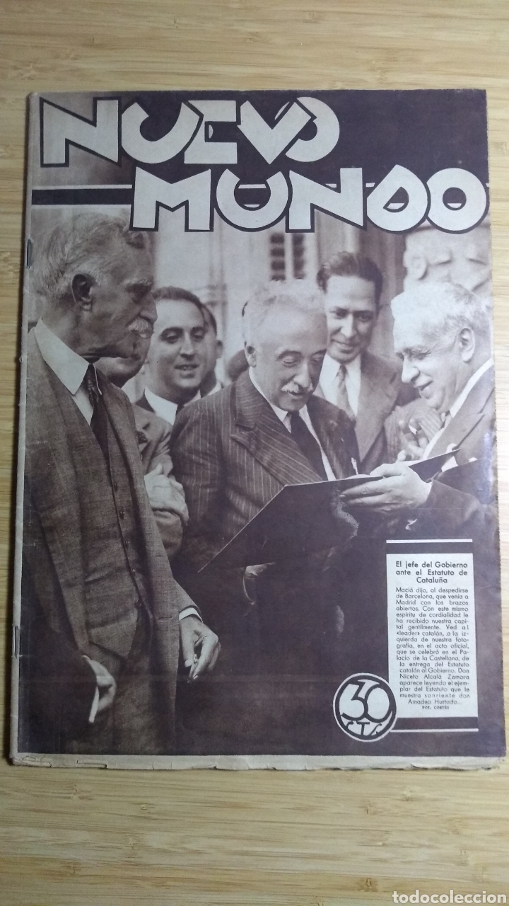 Collection Magazines and Newspapers: Nuevo Mundo - A&ntilde;o XXXVIII n&ordm; 1954 - 21 agosto 1931
