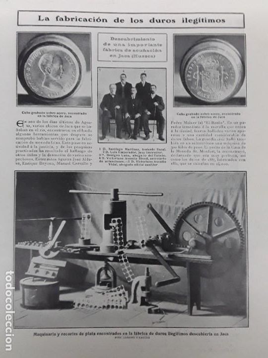 Coleccionismo de Revistas y Peri&oacute;dicos: FABRICACION DUROS ILEGITIMOS JACA SIMULACRO SALVAMENTO NAUFRAGO LLANES MELQUIADES ALVAREZ O&Ntilde;ATE