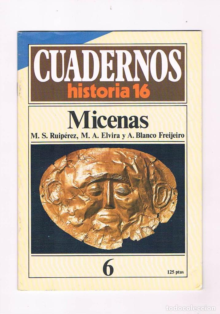 Colecionismo de Revistas e Jornais: Cuadernos Historia 16 numero 6 Micenas **-